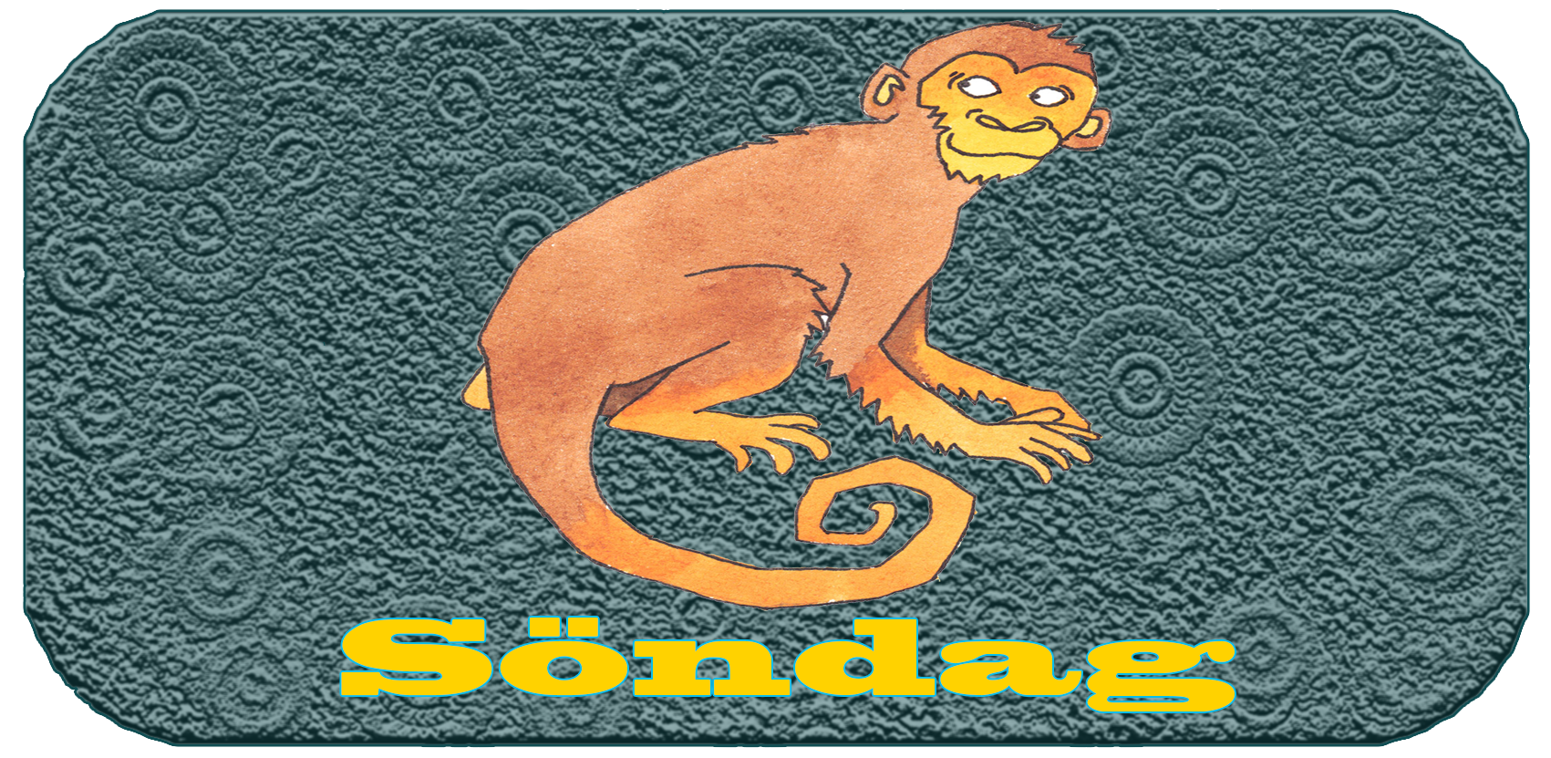 Kinesiskt lyckodjur, vardagar, söndag | Monkey