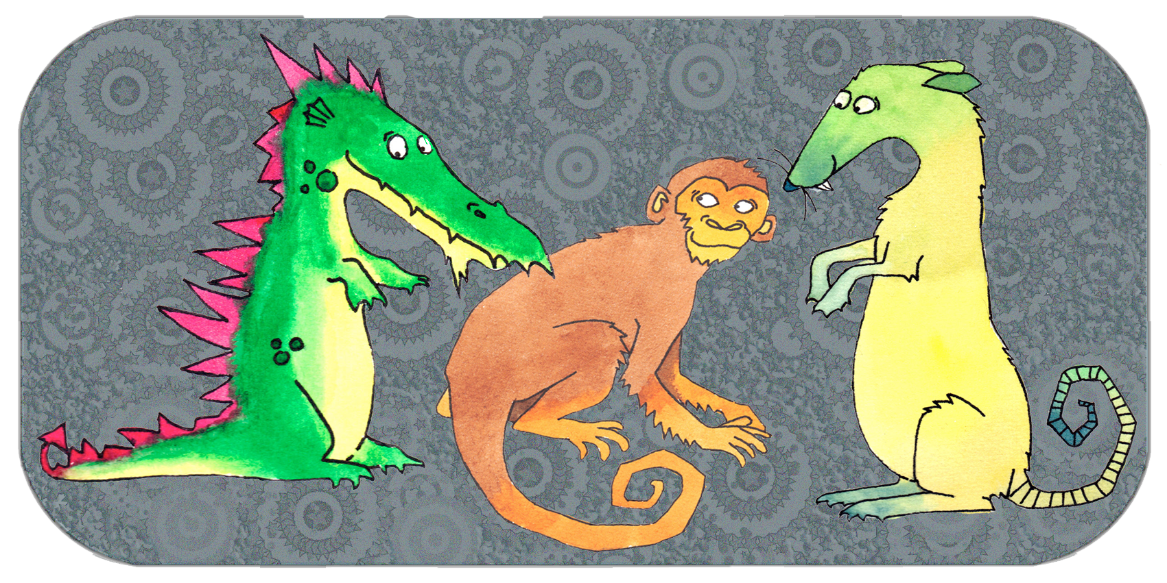 De fyra kompatibla grupperna | San He, tre harmonier | Grupp drake, apa, råtta
